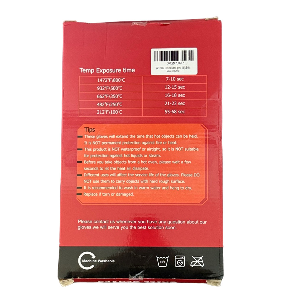 NWT Grill Gloves - Red Hot Surface Handler - Picture 2 of 3
